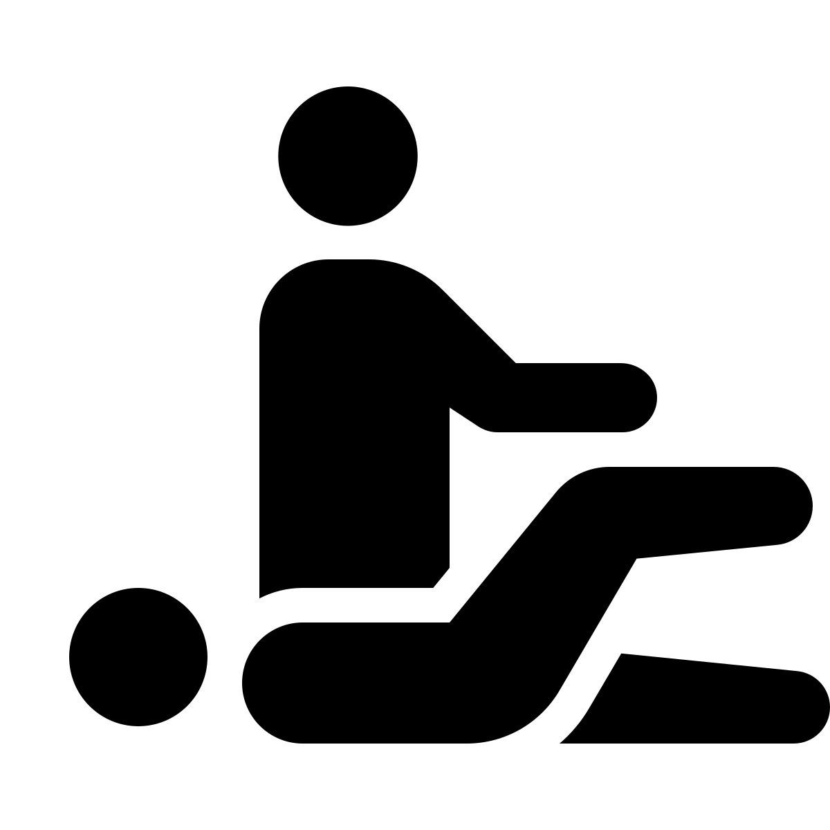 parakeet filled style physical therapy icon