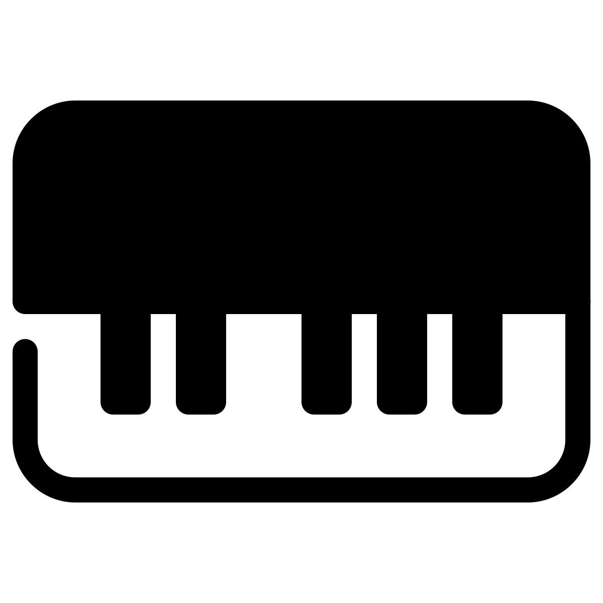 parakeet filled style piano icon