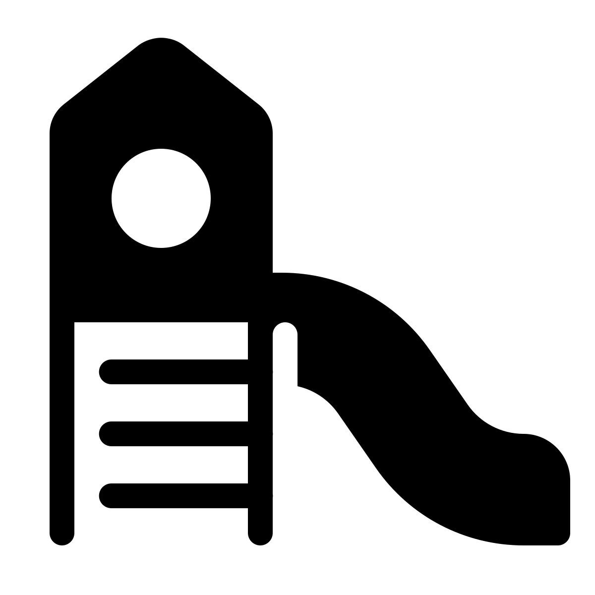 parakeet filled style spielplatz icon