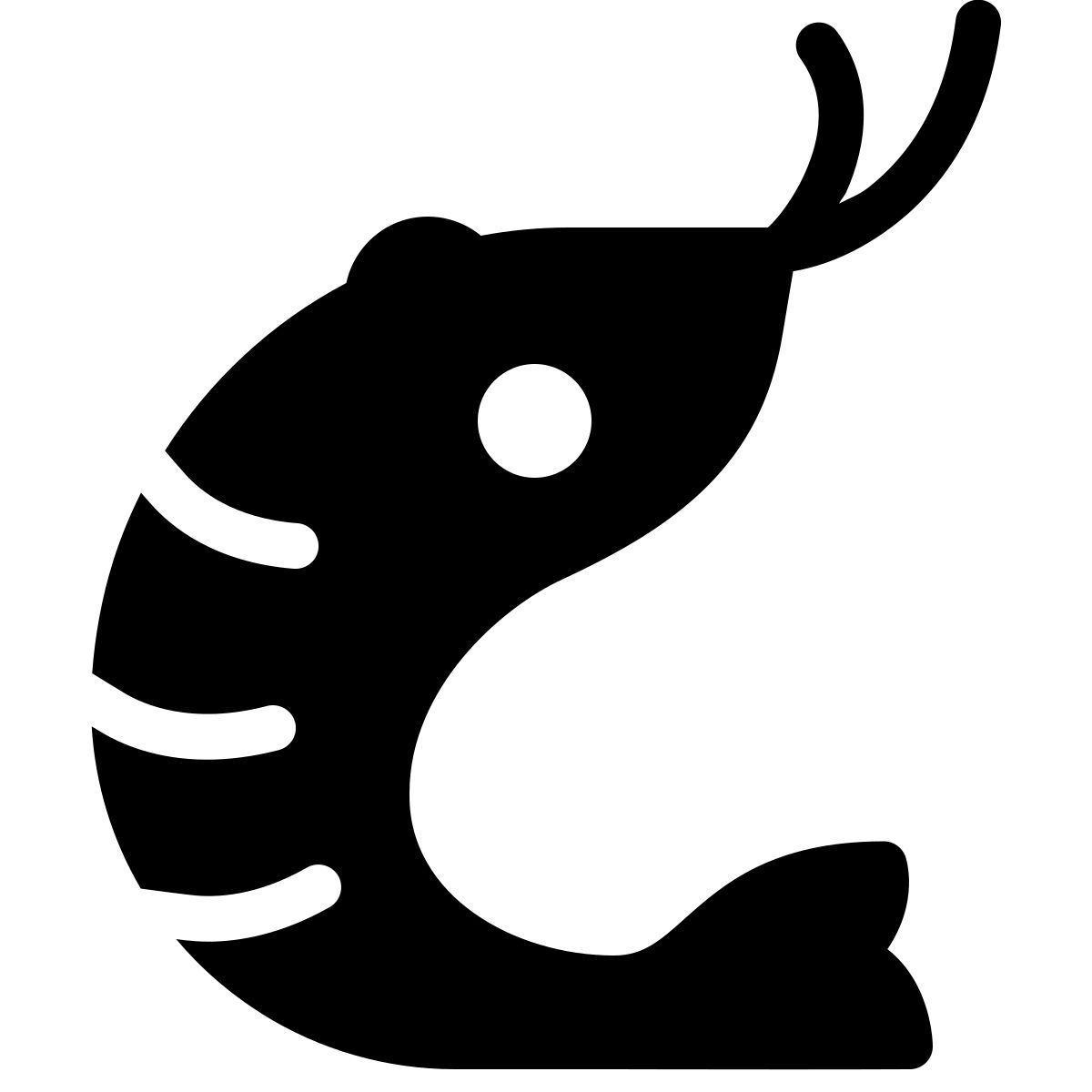parakeet filled style crevette icon