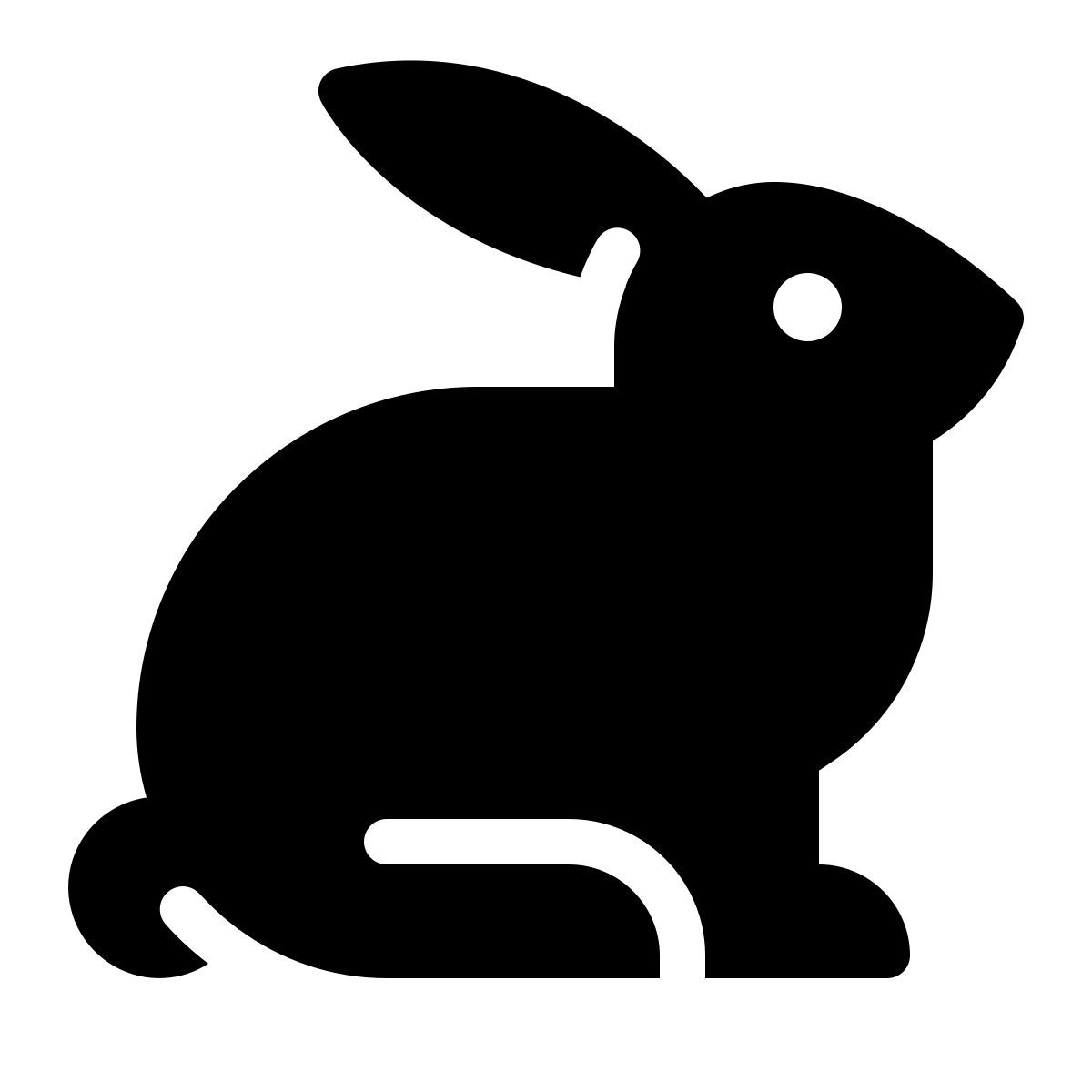parakeet filled style lapin icon