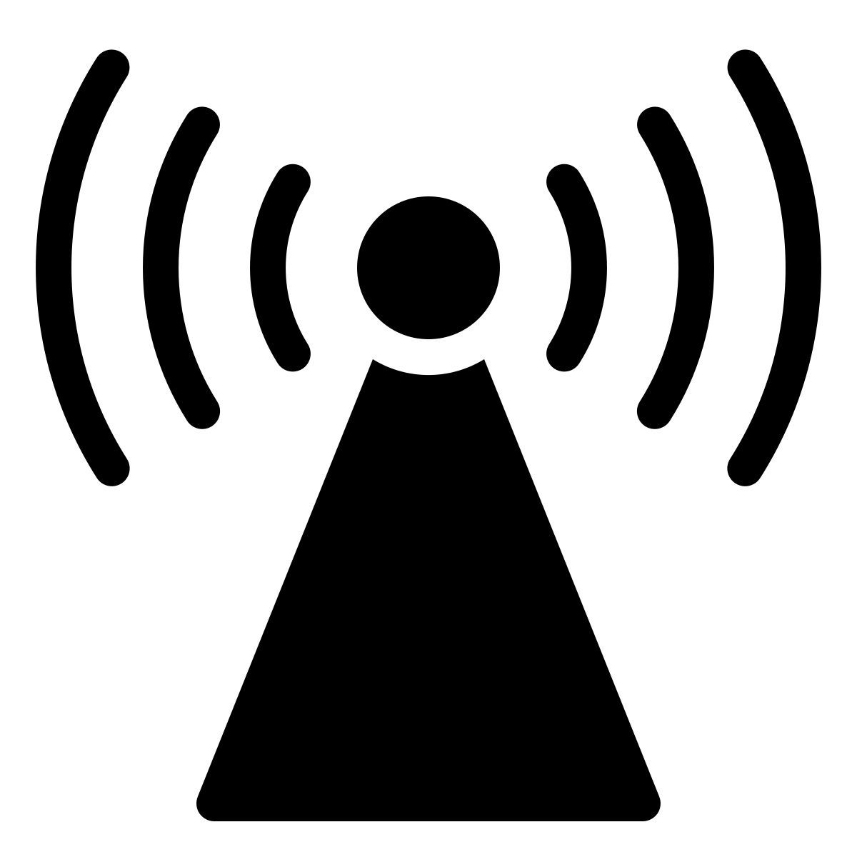 parakeet filled style funkturm icon