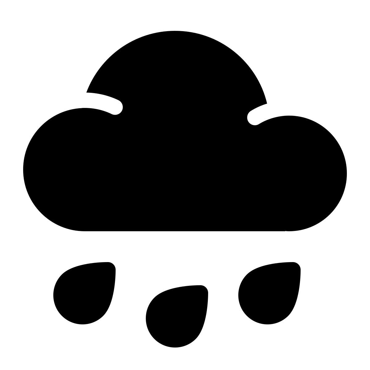 parakeet filled style rain icon
