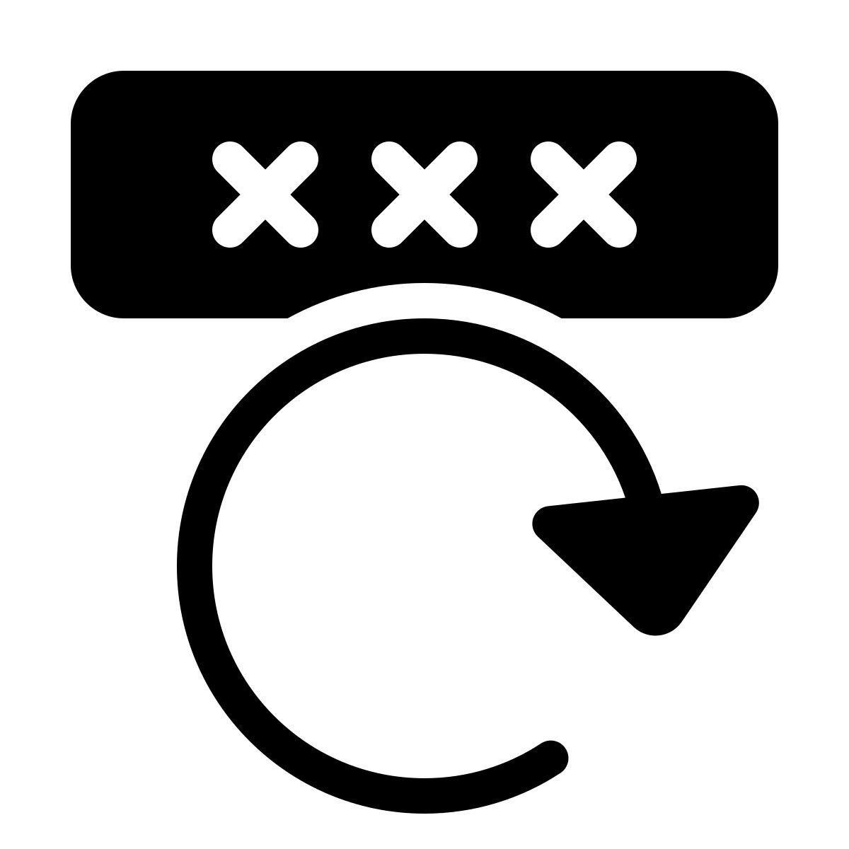parakeet filled style password reset icon