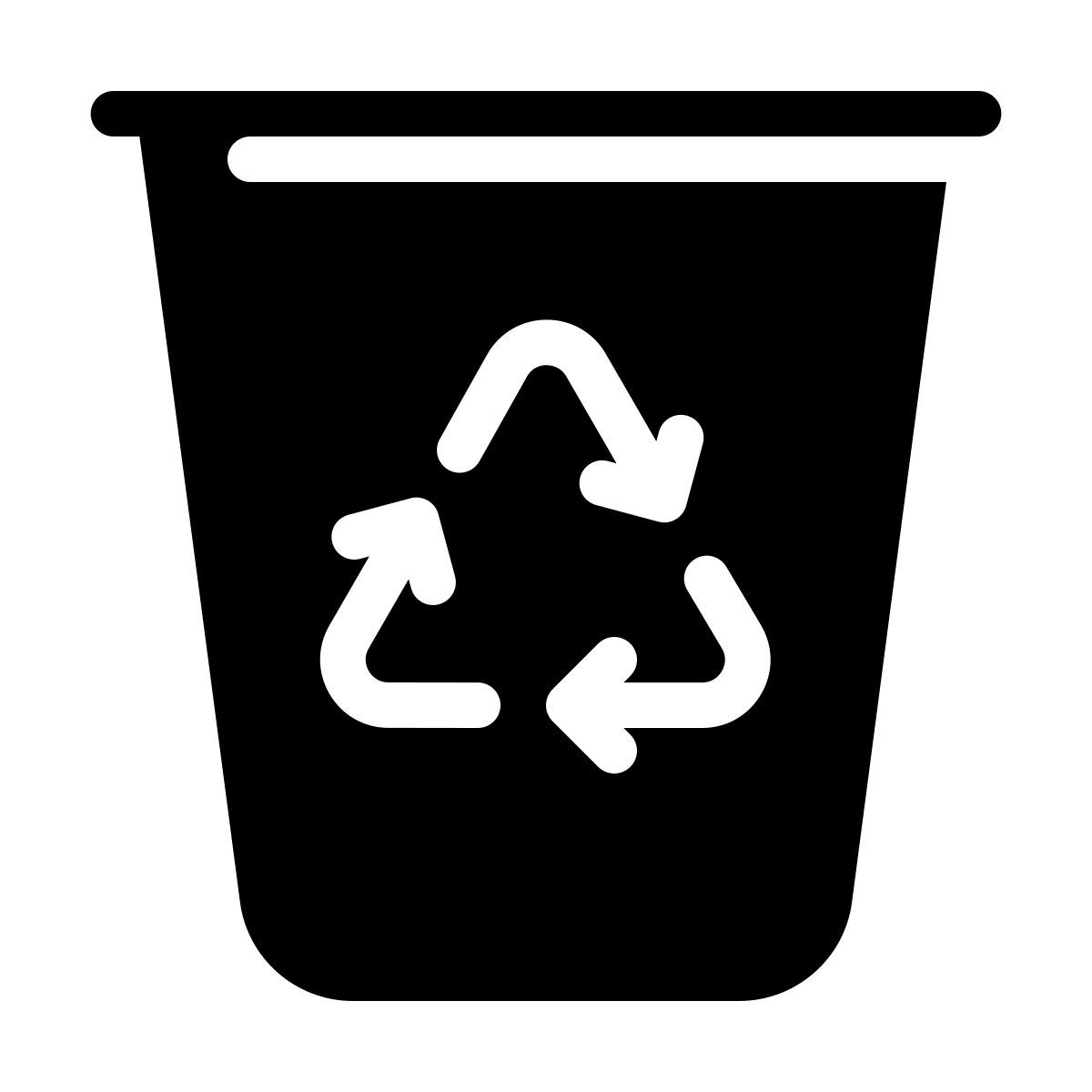 parakeet filled style papierkorb icon