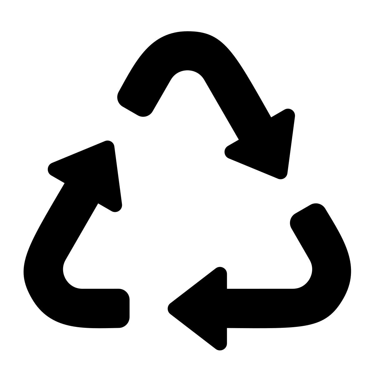 parakeet filled style reciclagem icon