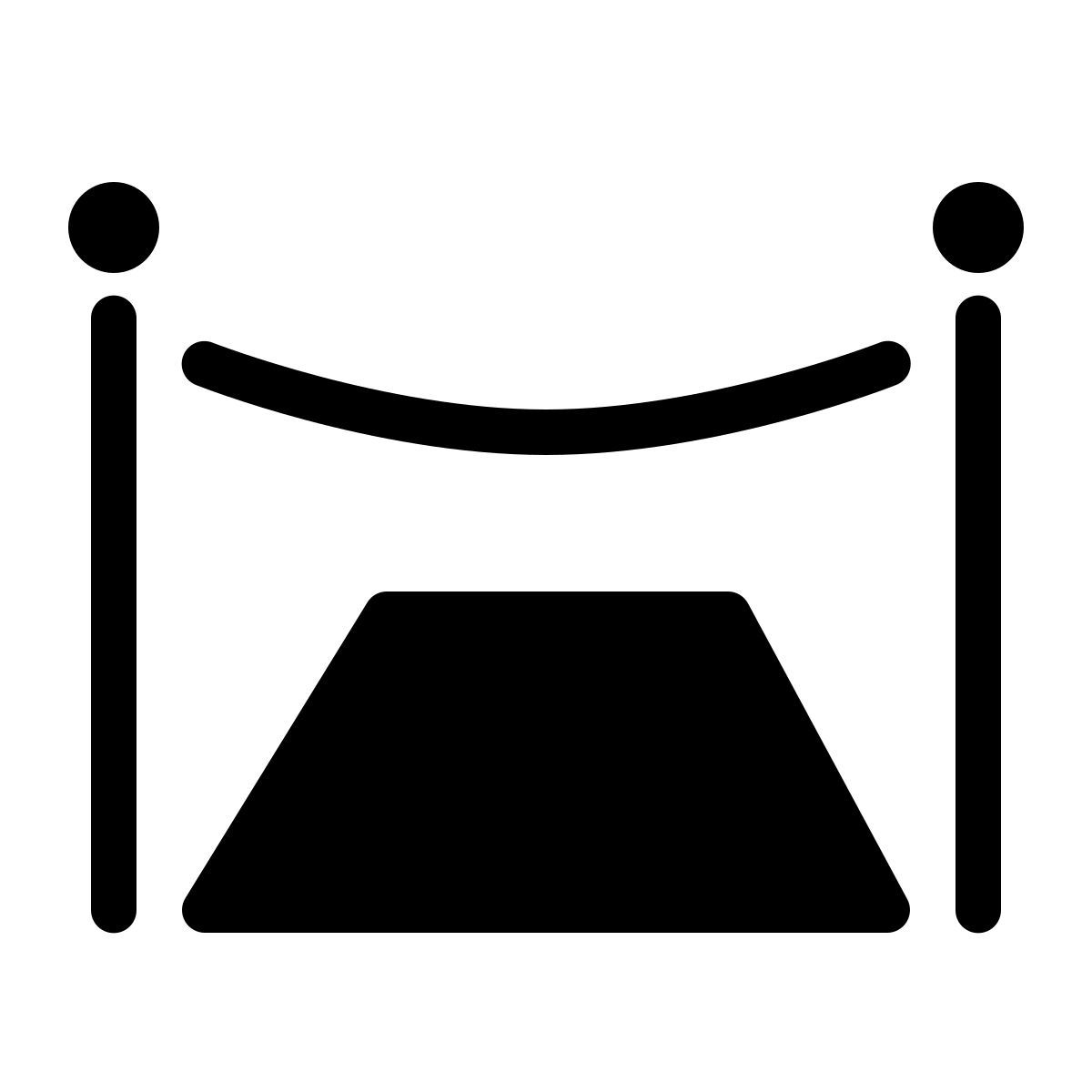 parakeet filled style tappeto rosso icon