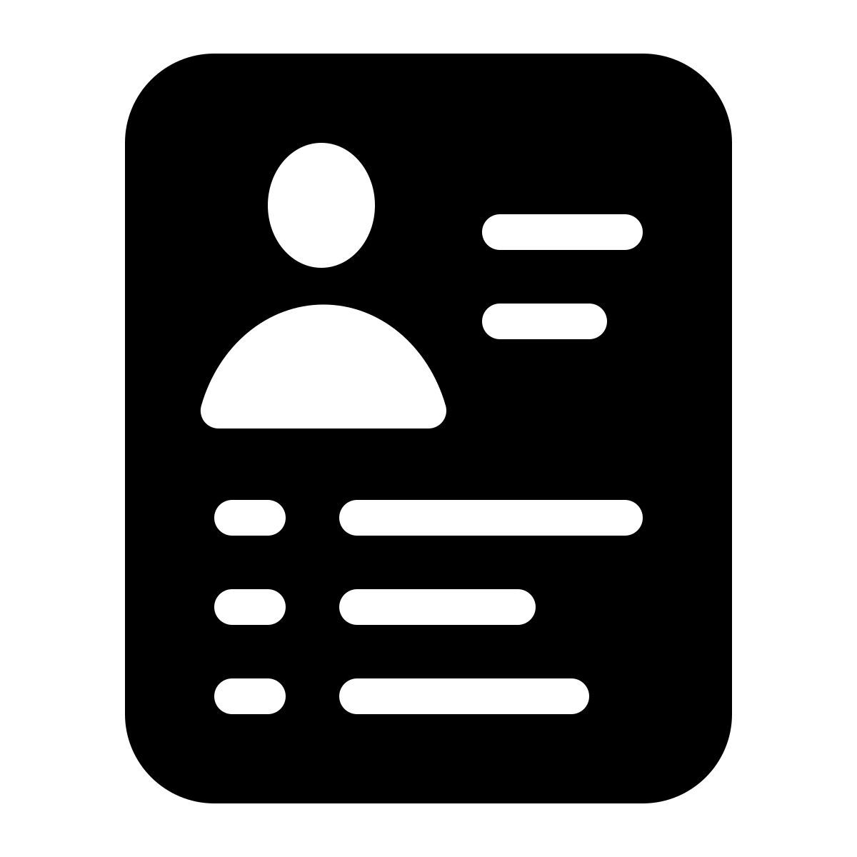 parakeet filled style lebenslauf icon