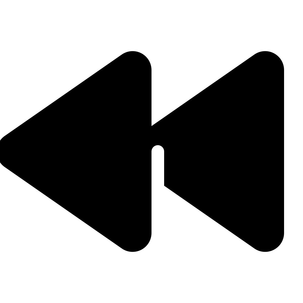 parakeet filled style rewind icon