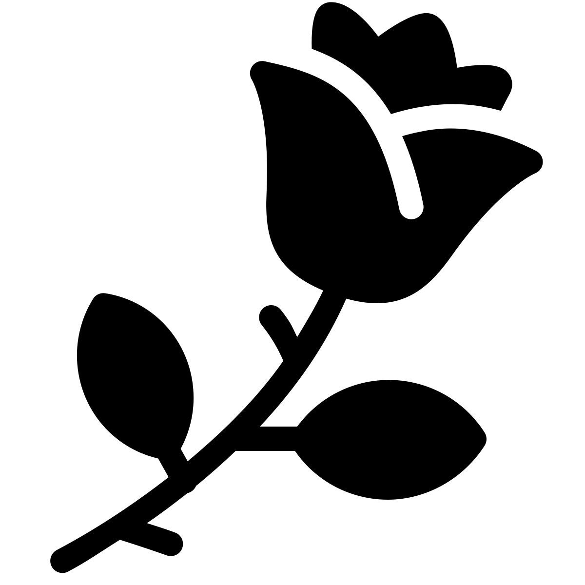 parakeet filled style rose icon