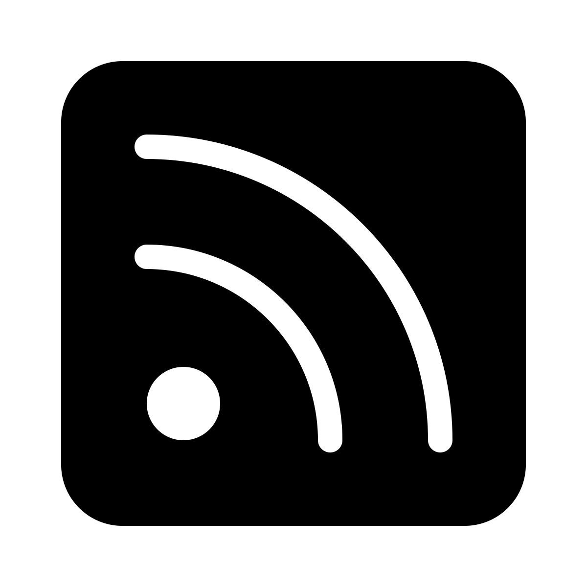parakeet filled style rss icon