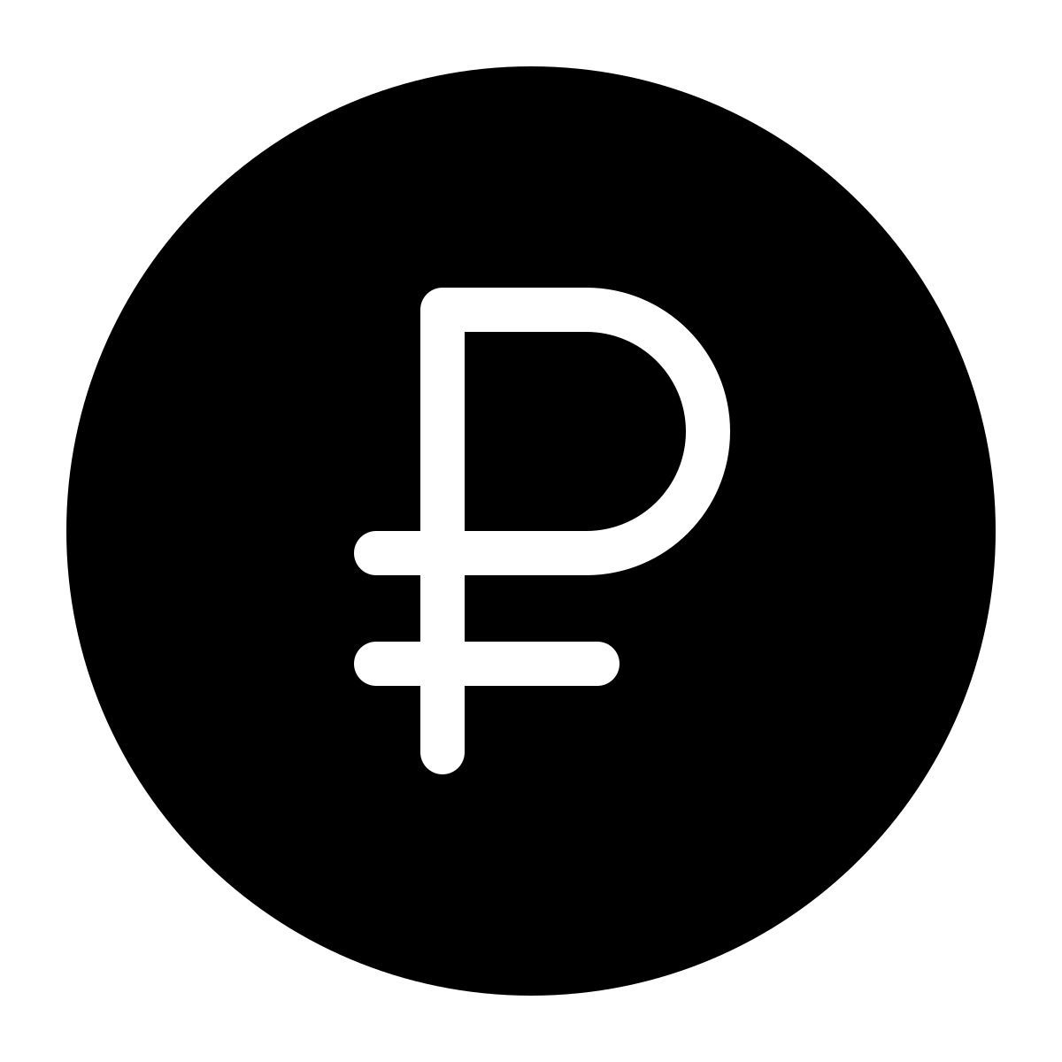 parakeet filled style rublo icon