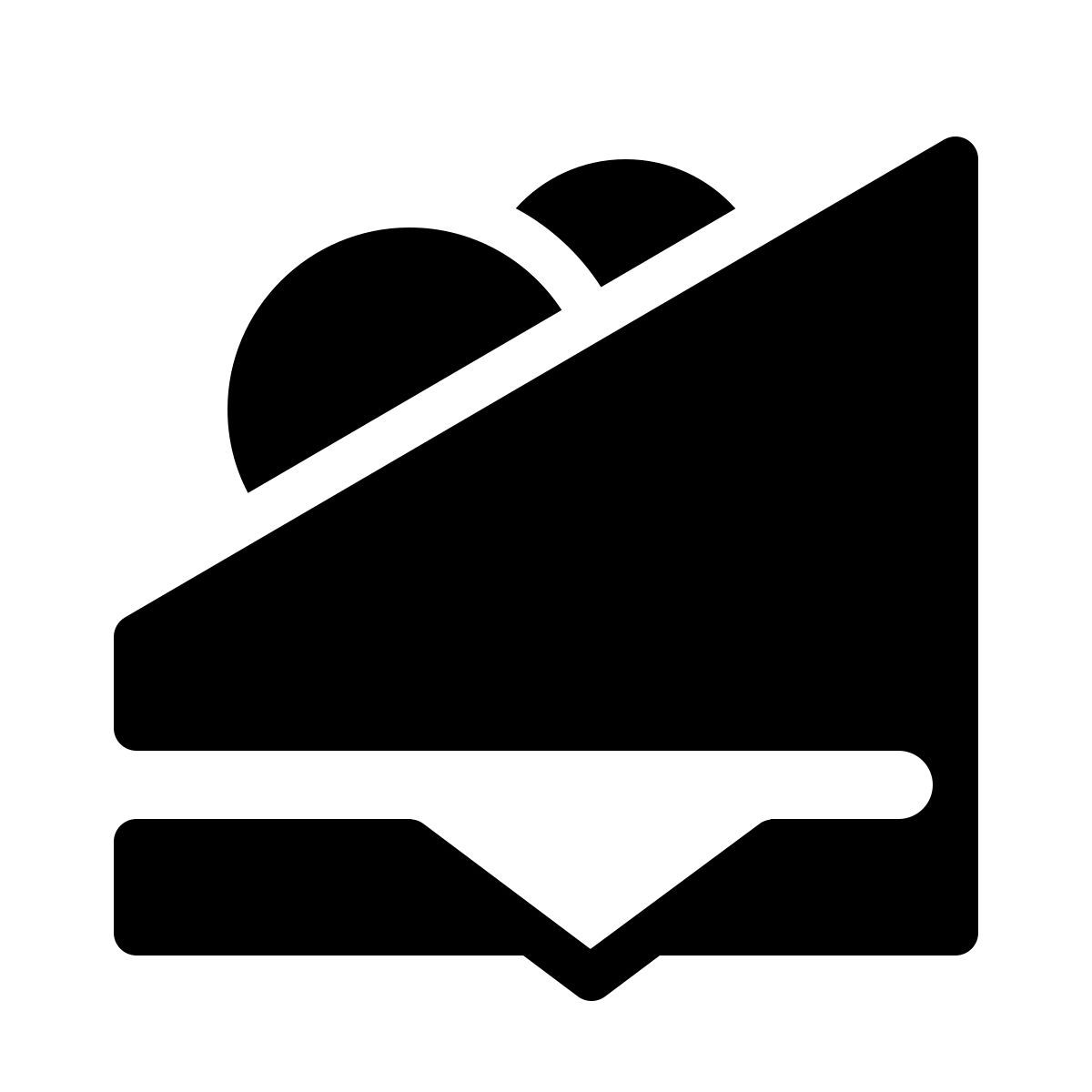 parakeet filled style sanduíche icon