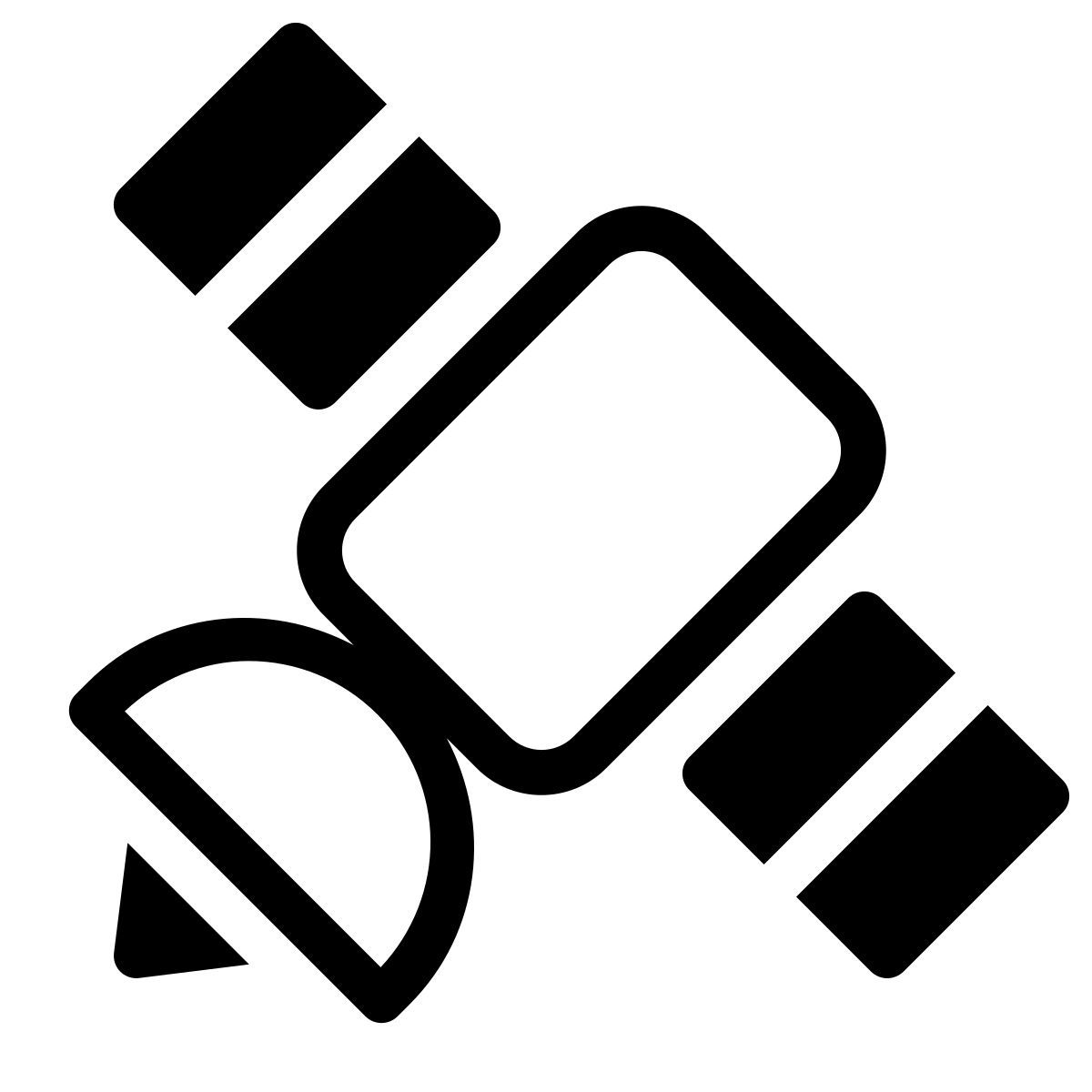 parakeet filled style signalsendender satellit icon