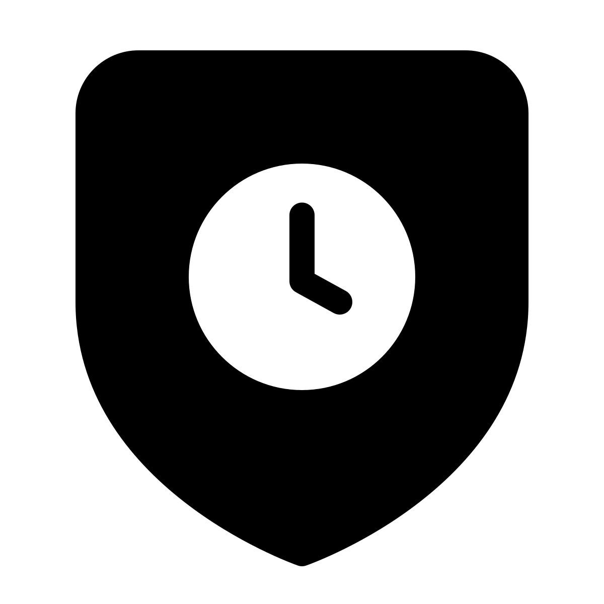 parakeet filled style security time icon