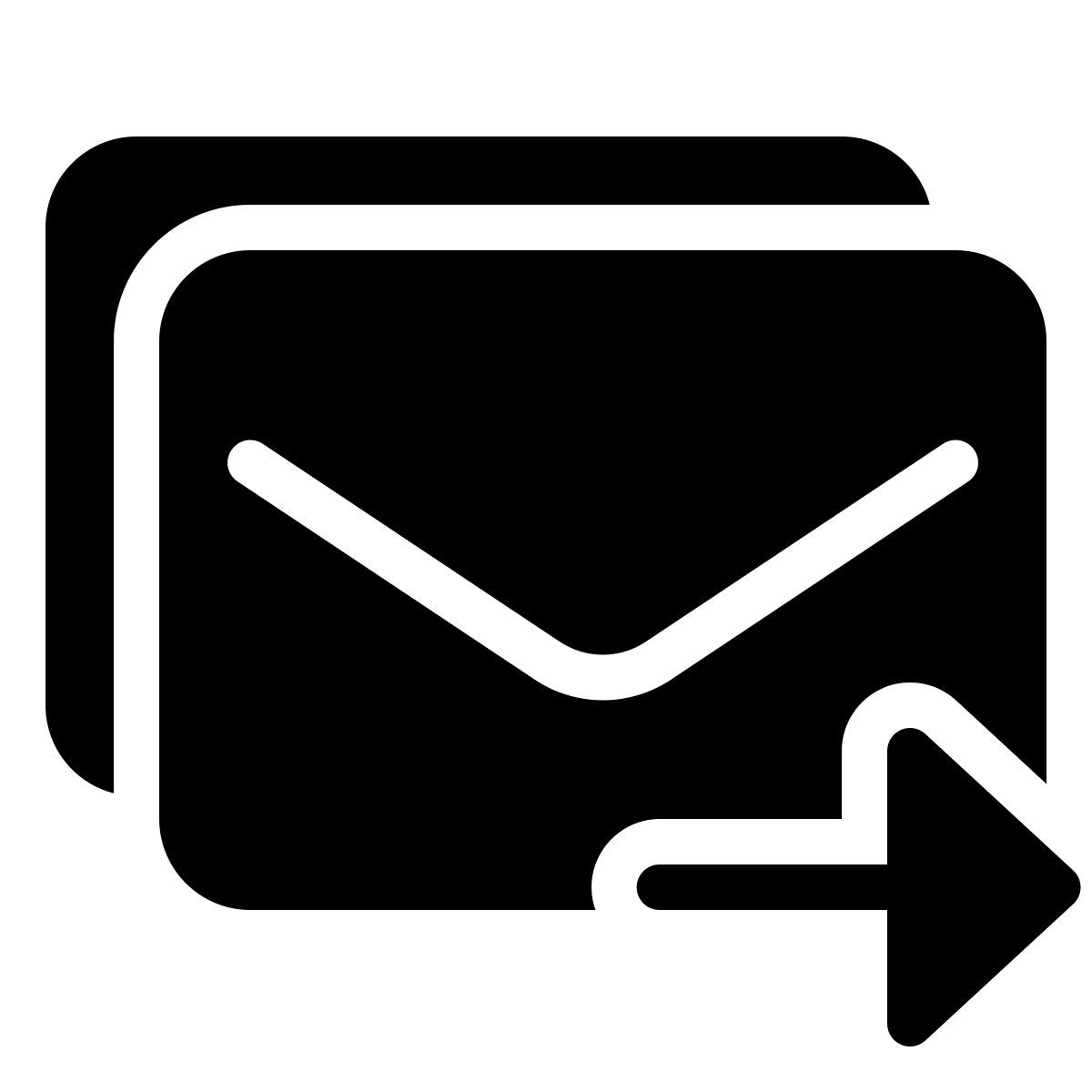 parakeet filled style send email icon