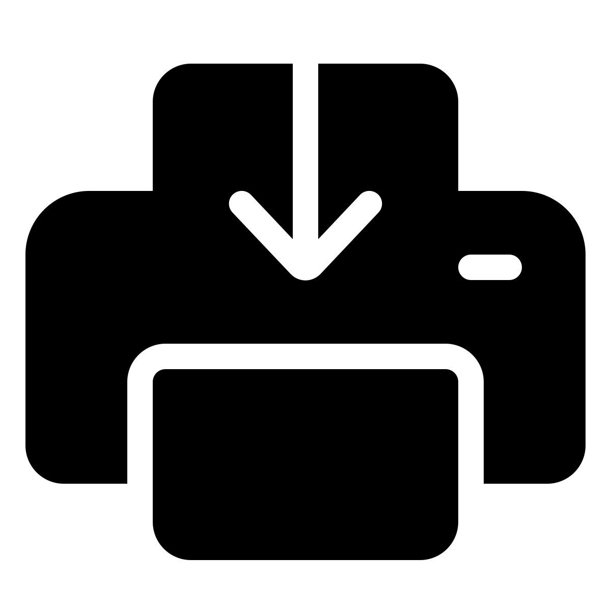parakeet filled style send to printer icon