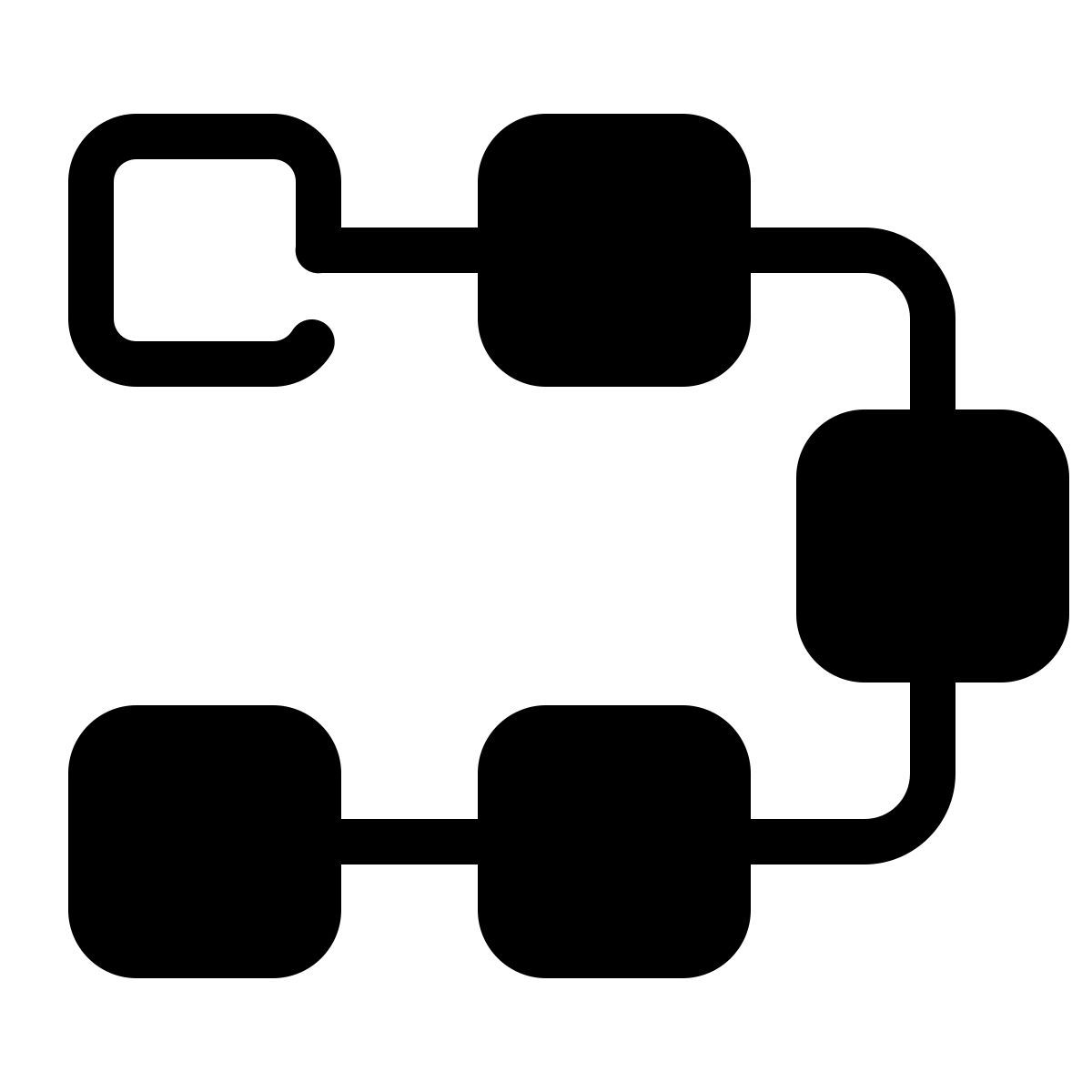 parakeet filled style flow icon