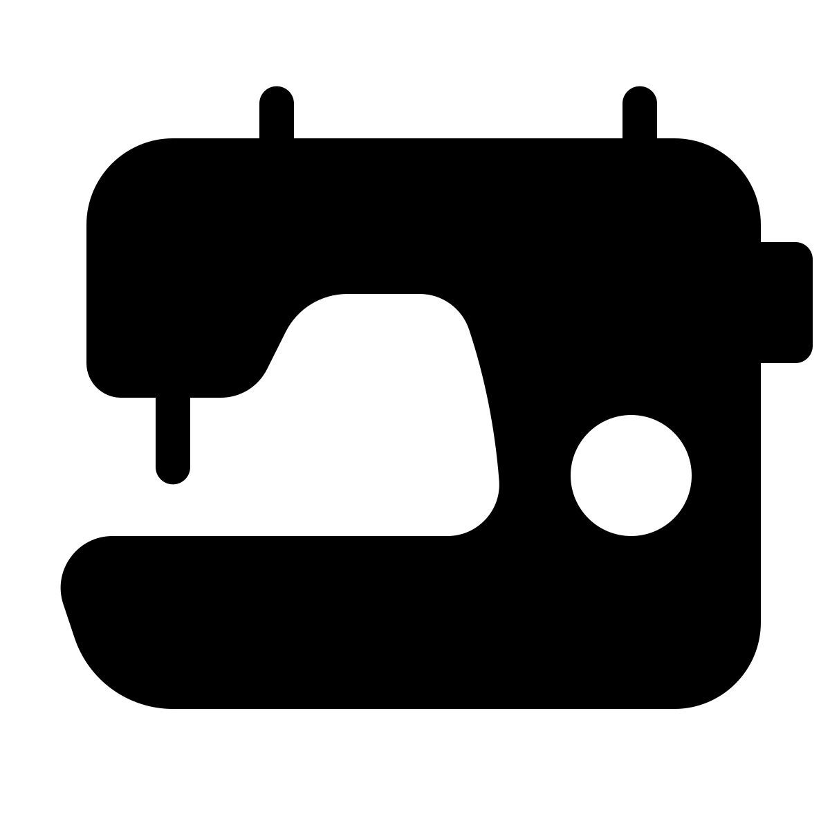 parakeet filled style sewing machine icon