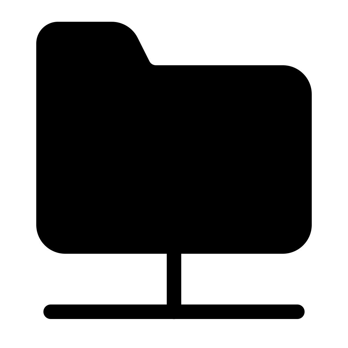 parakeet filled style shared folder icon