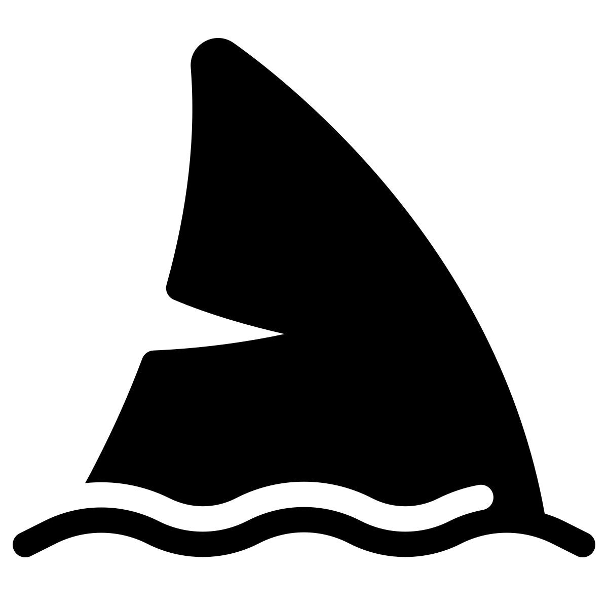parakeet filled style requin icon