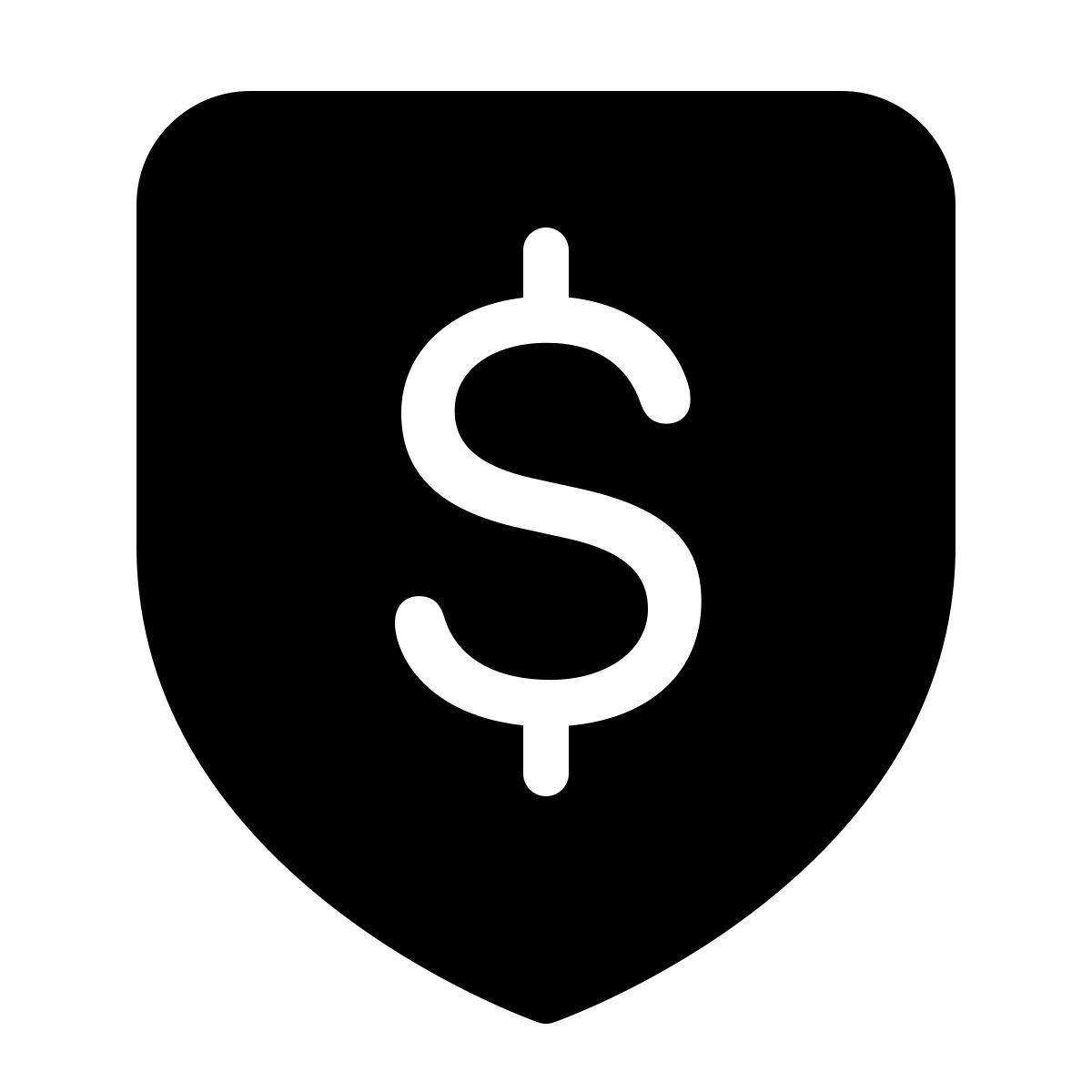 parakeet filled style schild mit einem dollarzeichen icon