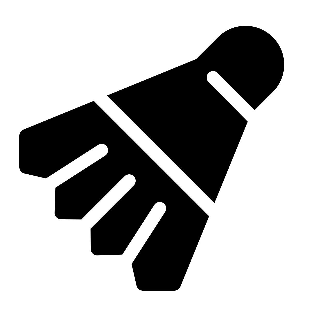 parakeet filled style 羽毛球 icon