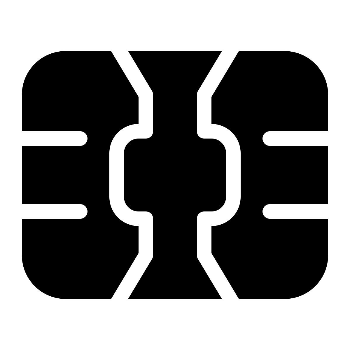 parakeet filled style sim kartenchip icon