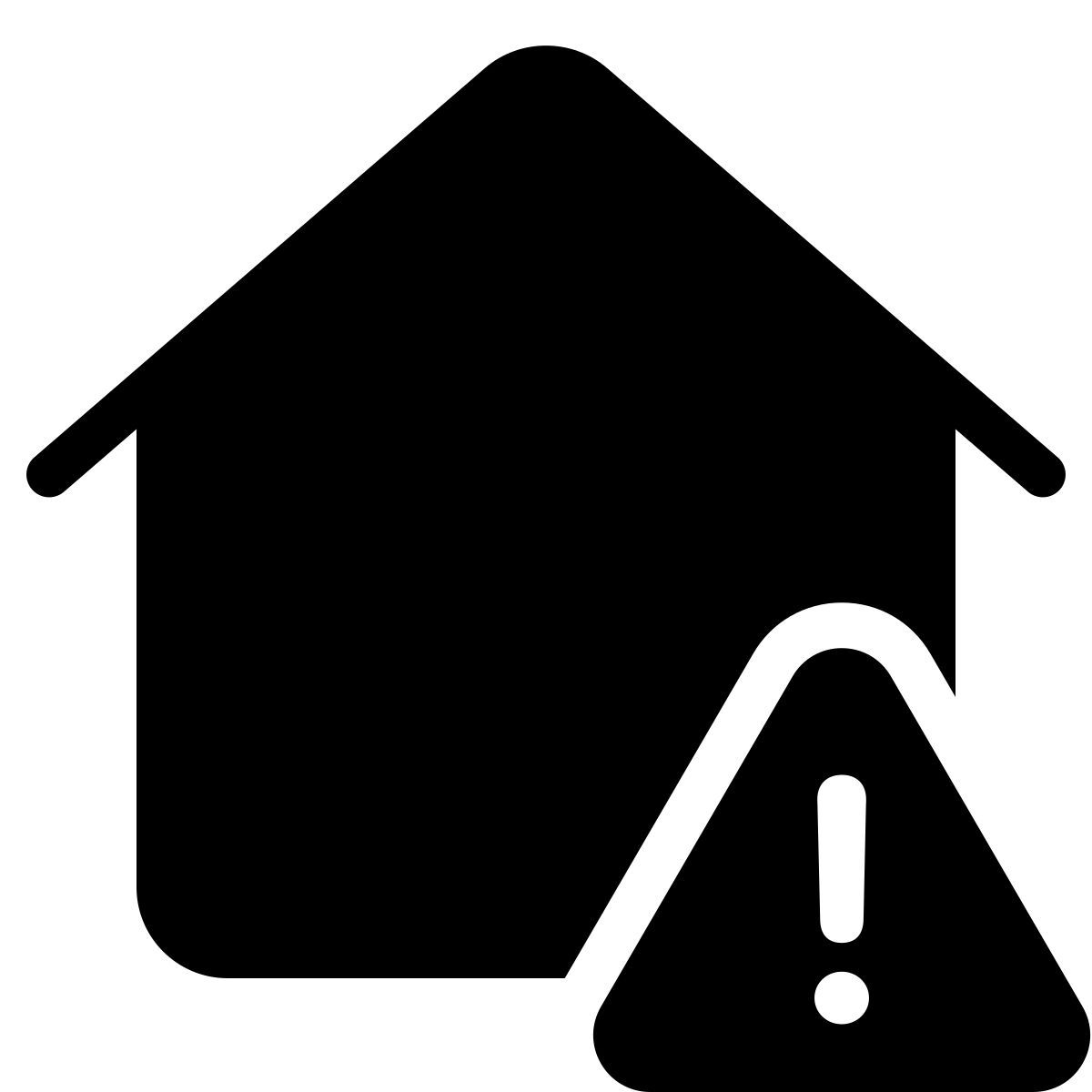 parakeet filled style smart home error icon