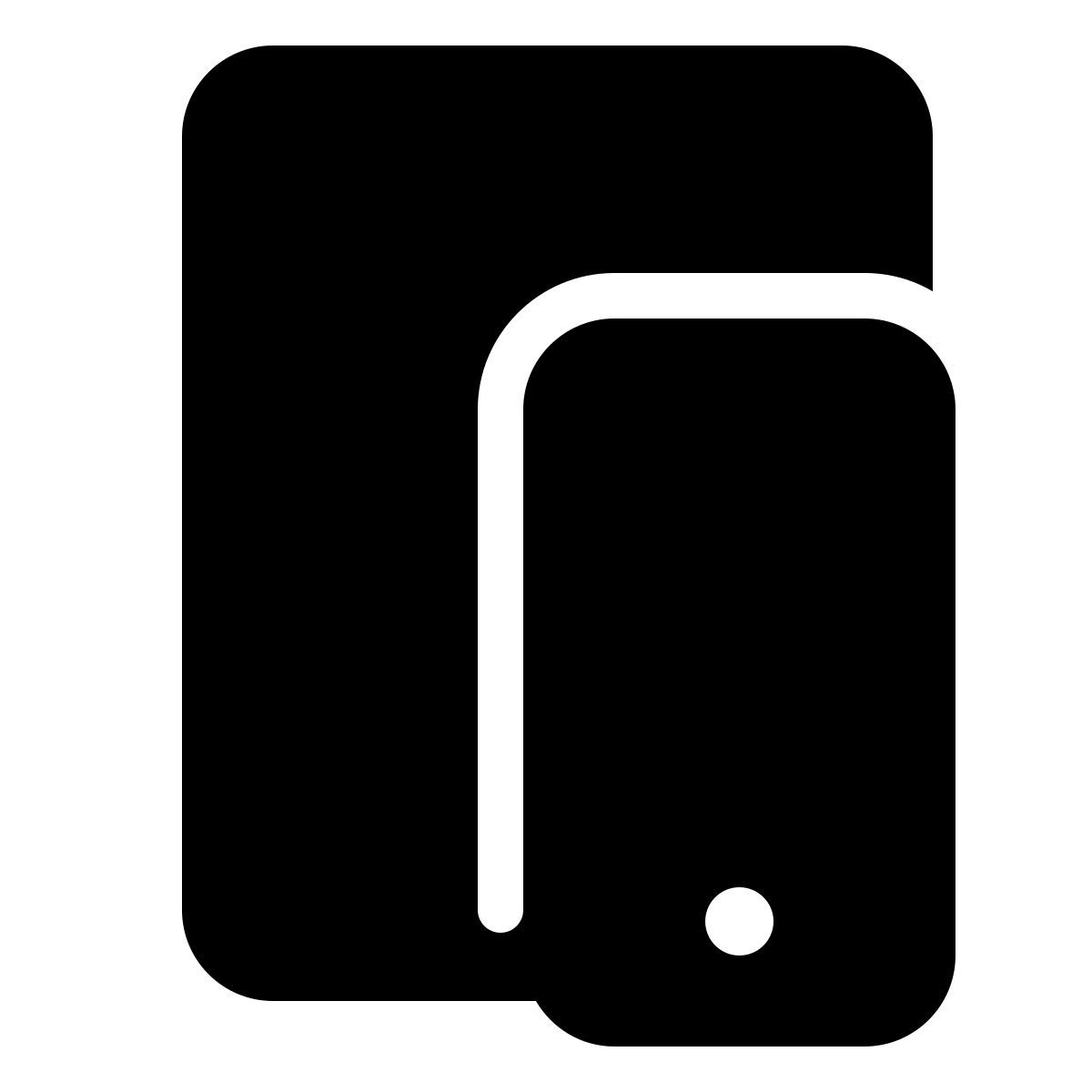 parakeet filled style smartphone tablet icon
