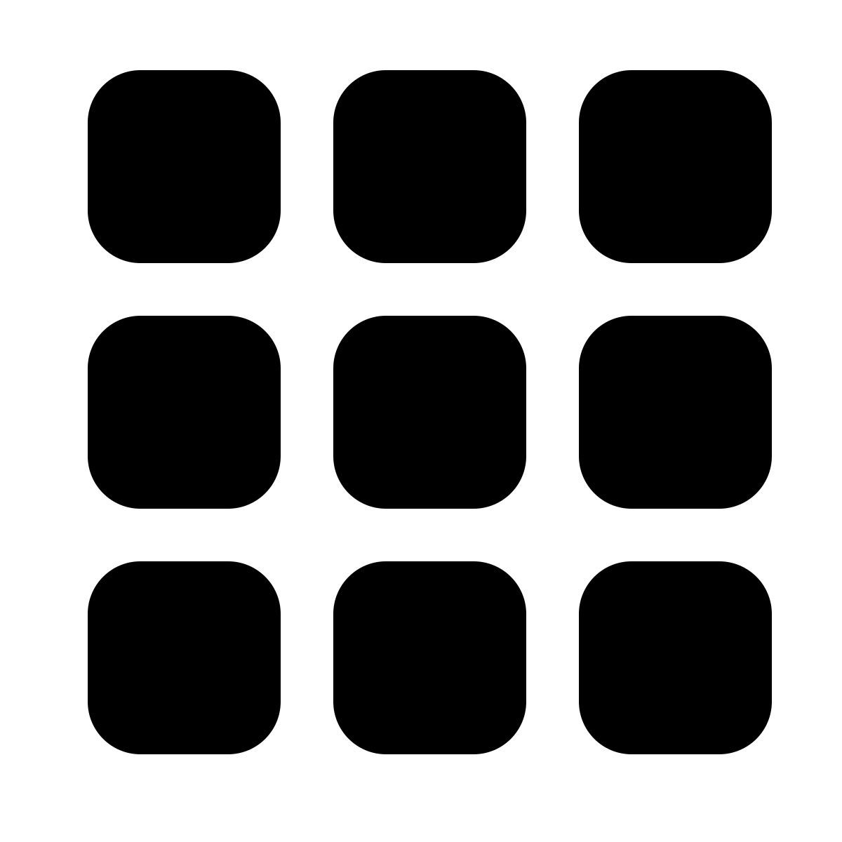 parakeet filled style squared menü icon