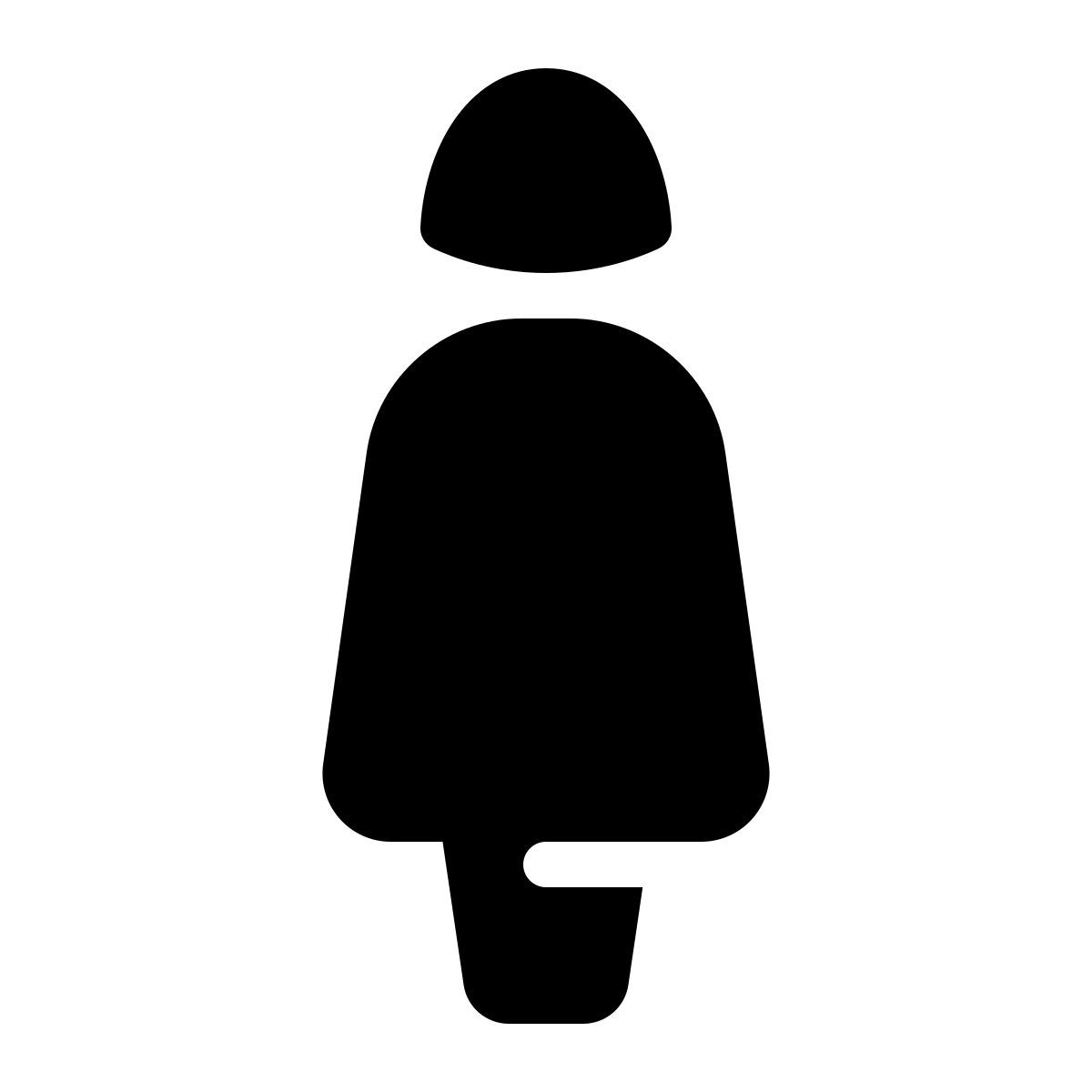 parakeet filled style stehende frau icon