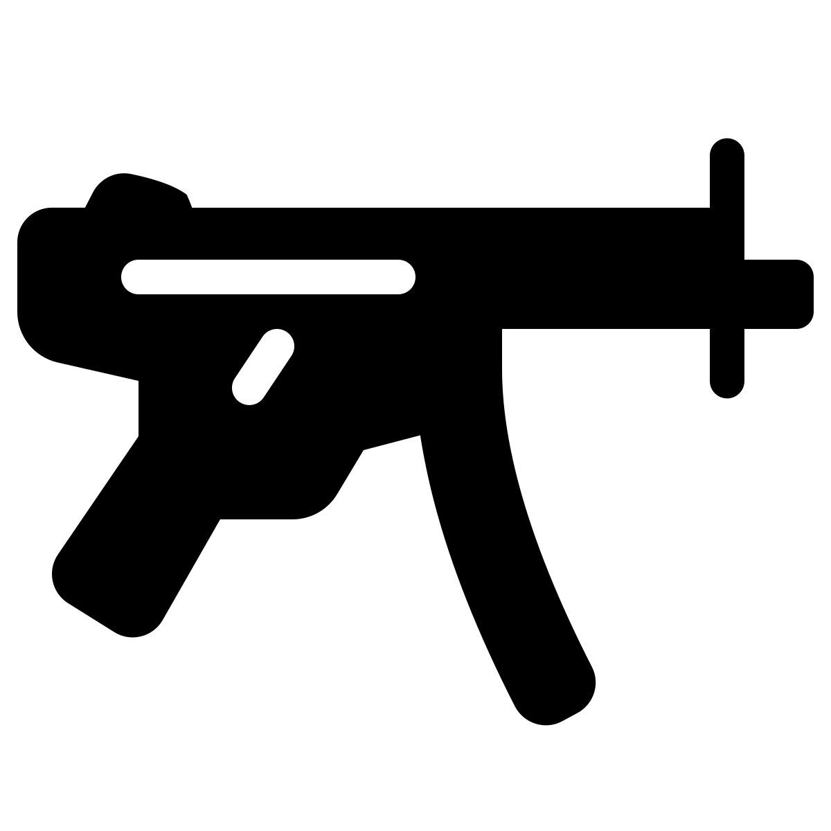 parakeet filled style mitraillette icon