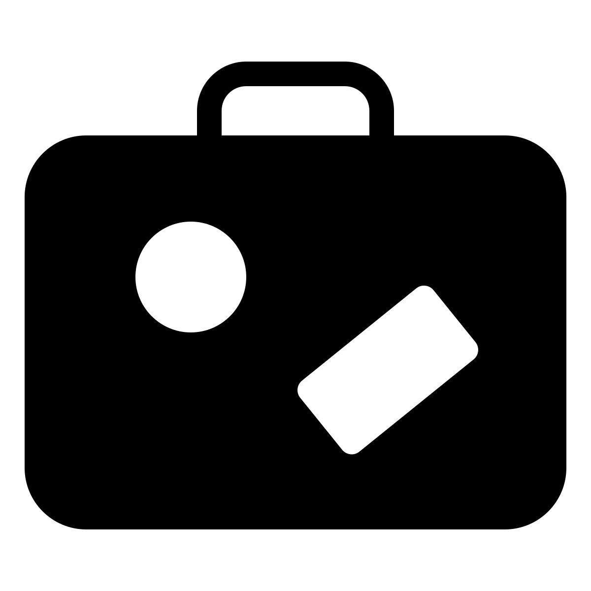 parakeet filled style suitcase icon