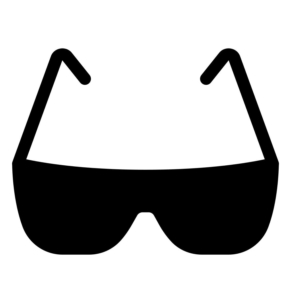 parakeet filled style sun glasses icon