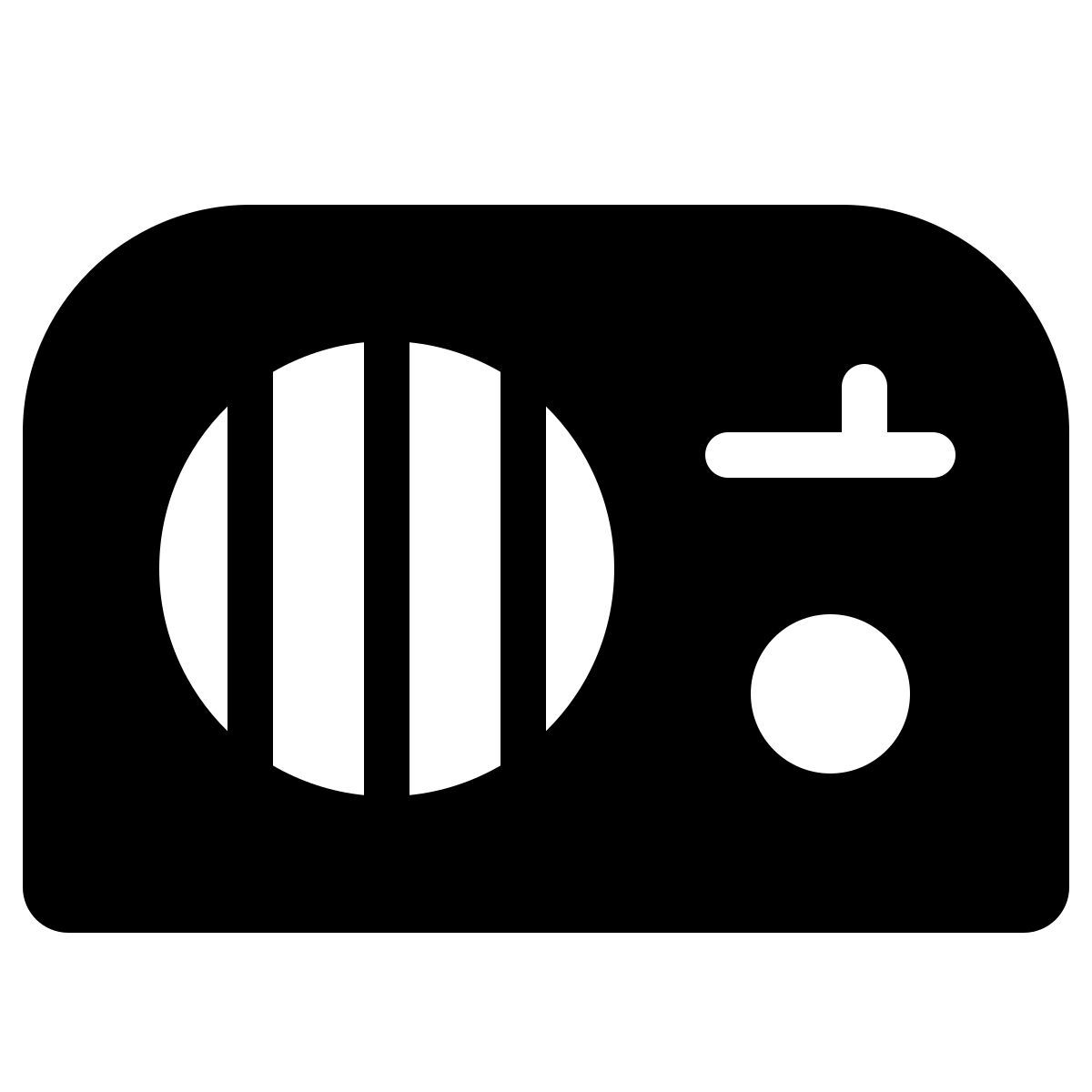 parakeet filled style tischradio icon