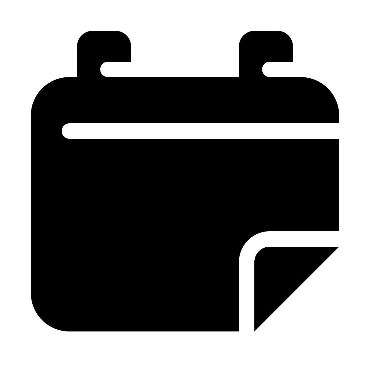 parakeet filled style tear off calendar icon