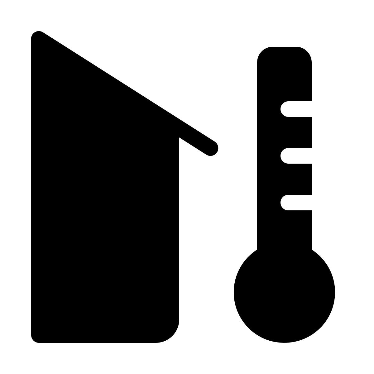 parakeet filled style außentemperatur icon