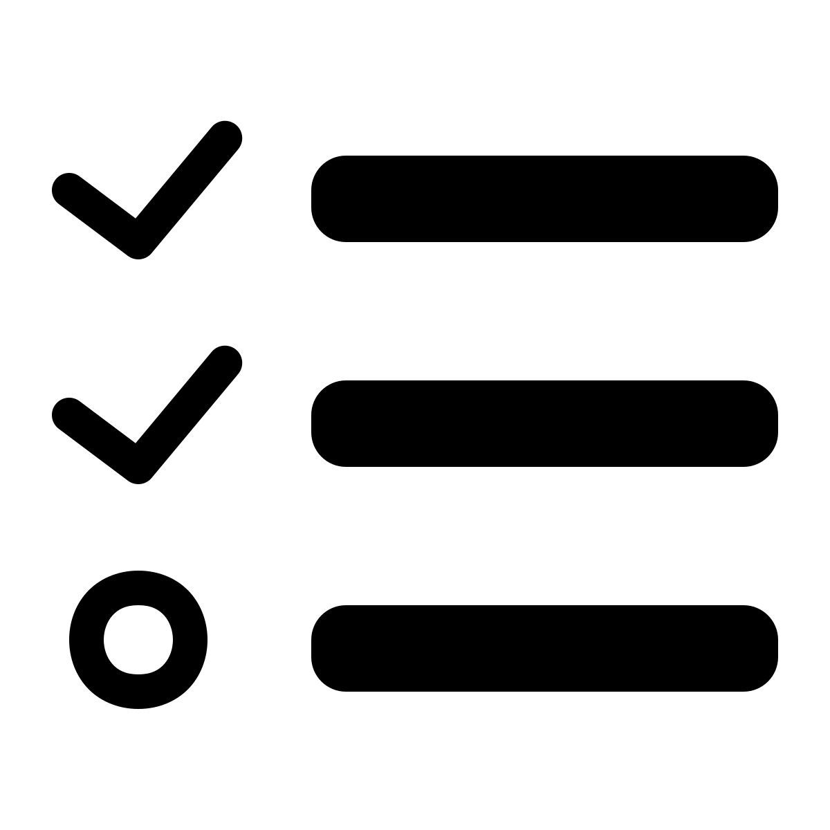 parakeet filled style to do list icon