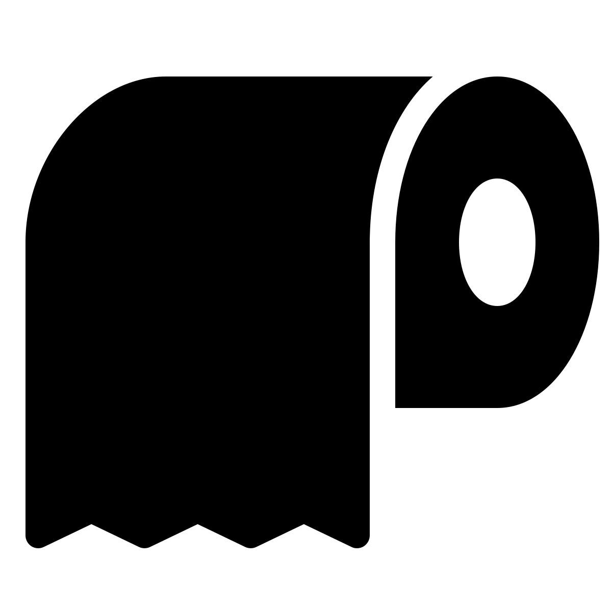 parakeet filled style toilet paper icon