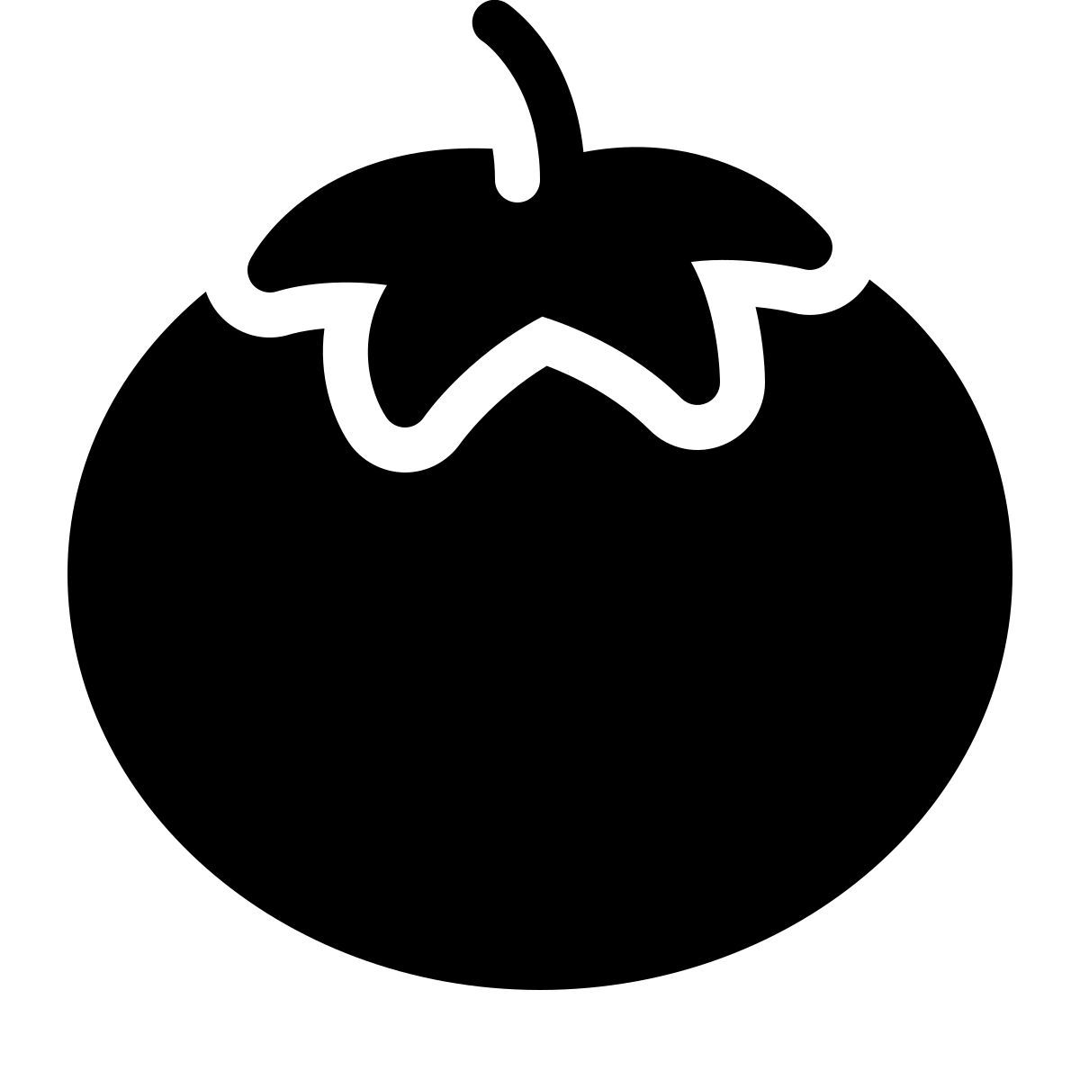parakeet filled style tomate icon