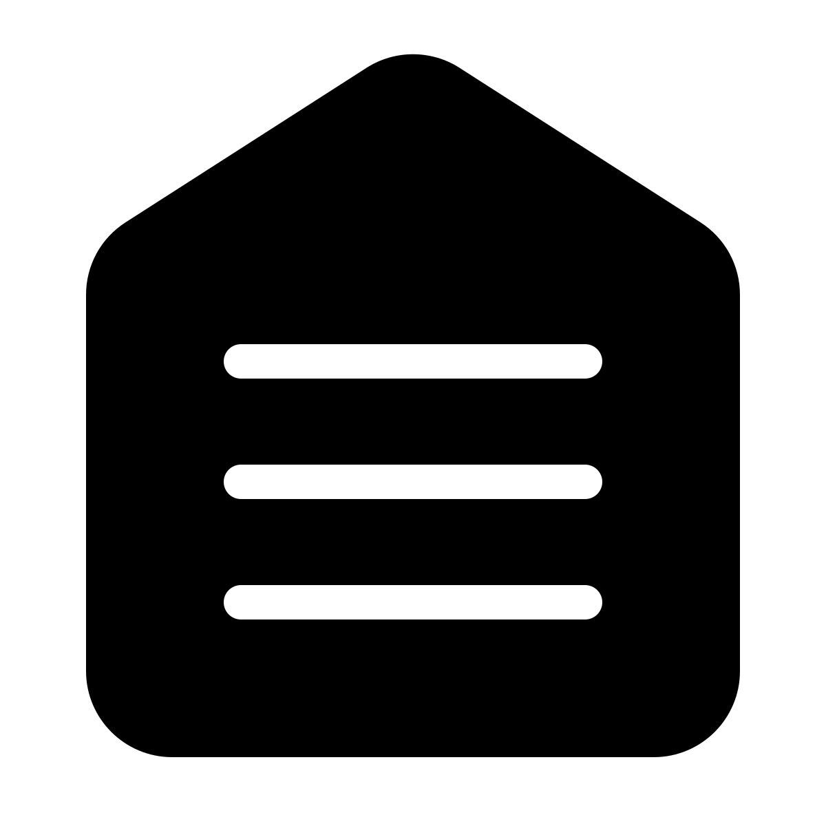 parakeet filled style menu superior icon