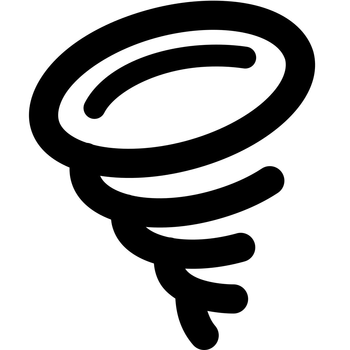 parakeet filled style tornado icon