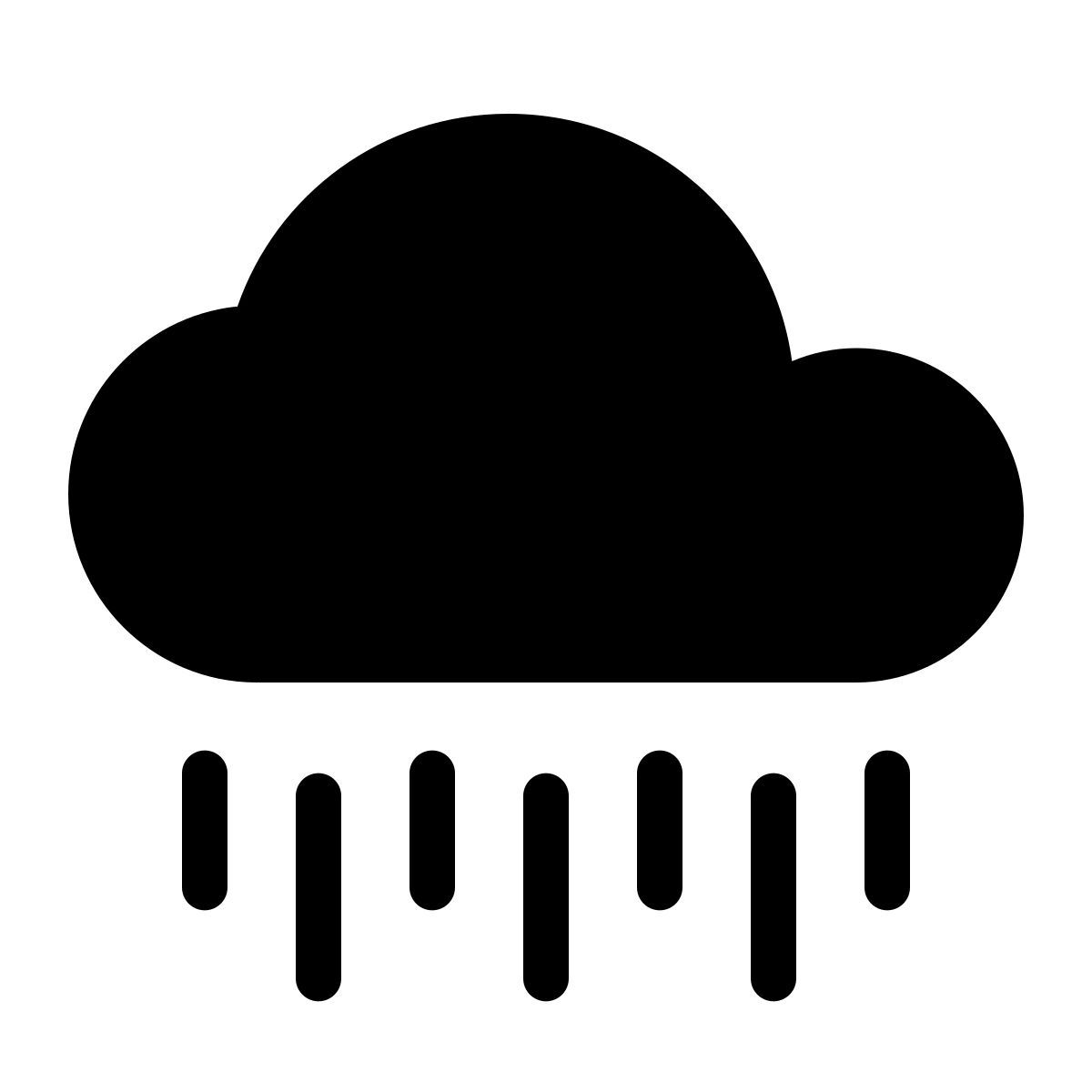 parakeet filled style torrential rain icon
