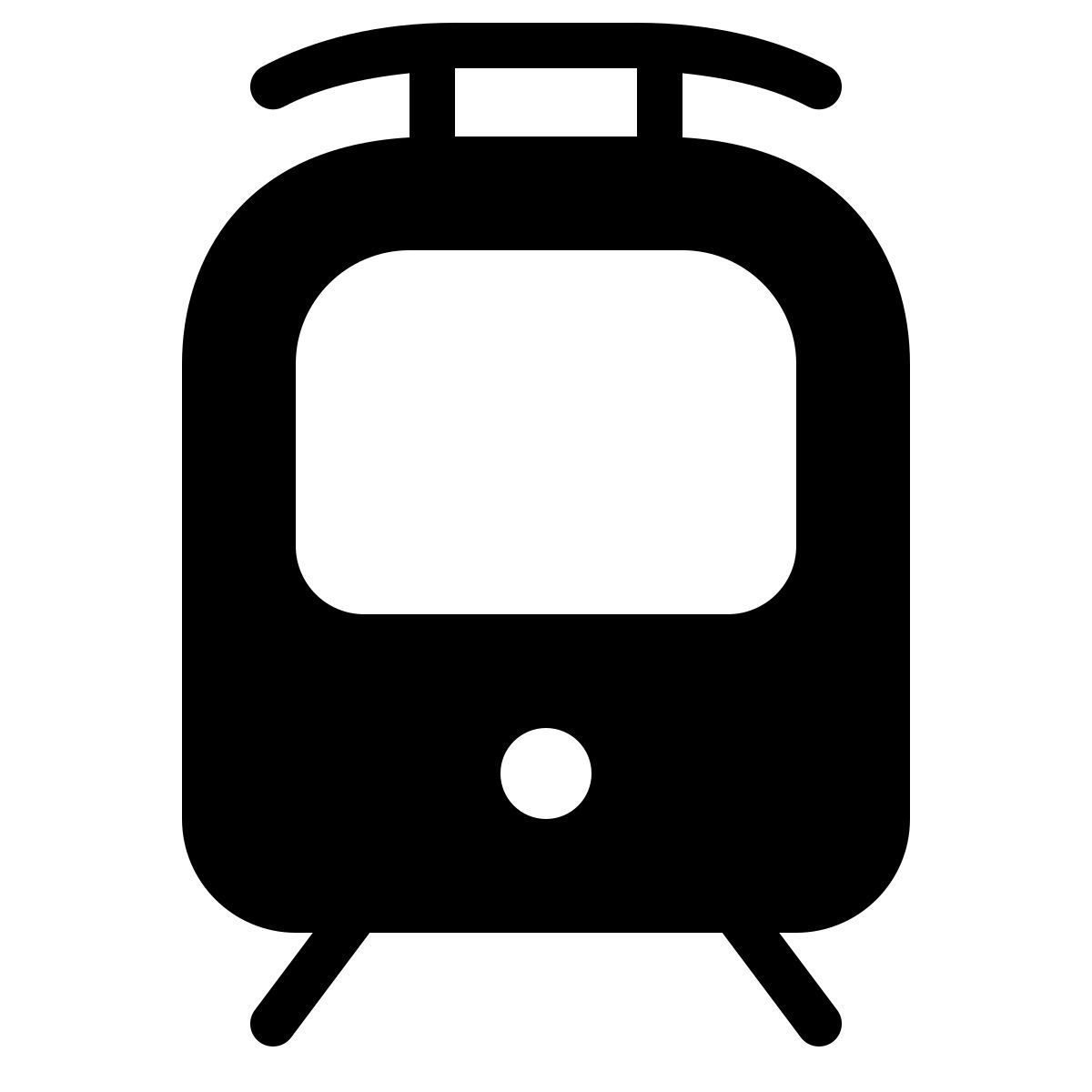 parakeet filled style tram icon