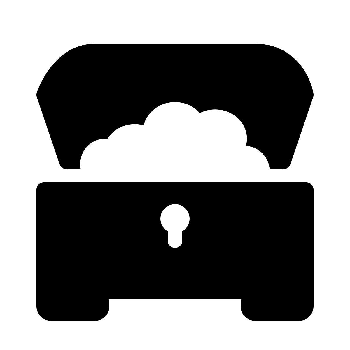 parakeet filled style сундук с сокровищами icon