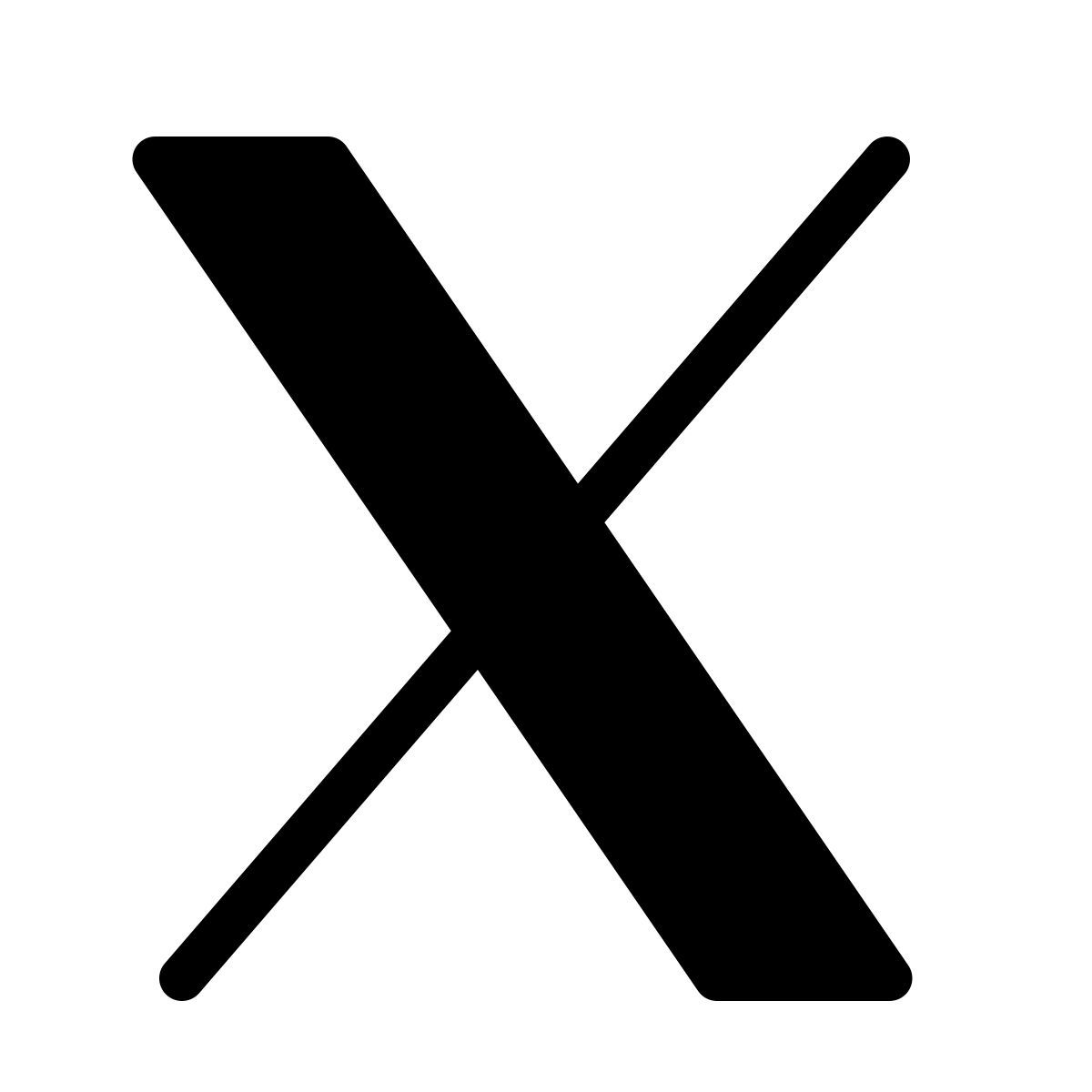 parakeet filled style 트위터x icon