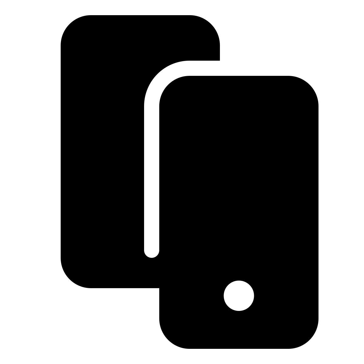 parakeet filled style zwei smartphones icon