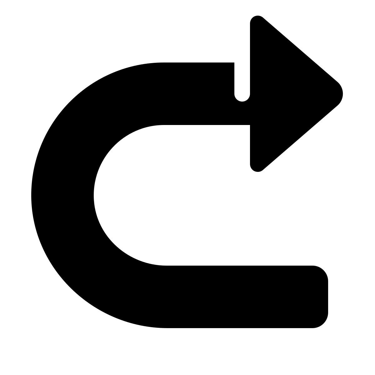 parakeet filled style u   образная стрелка влево icon