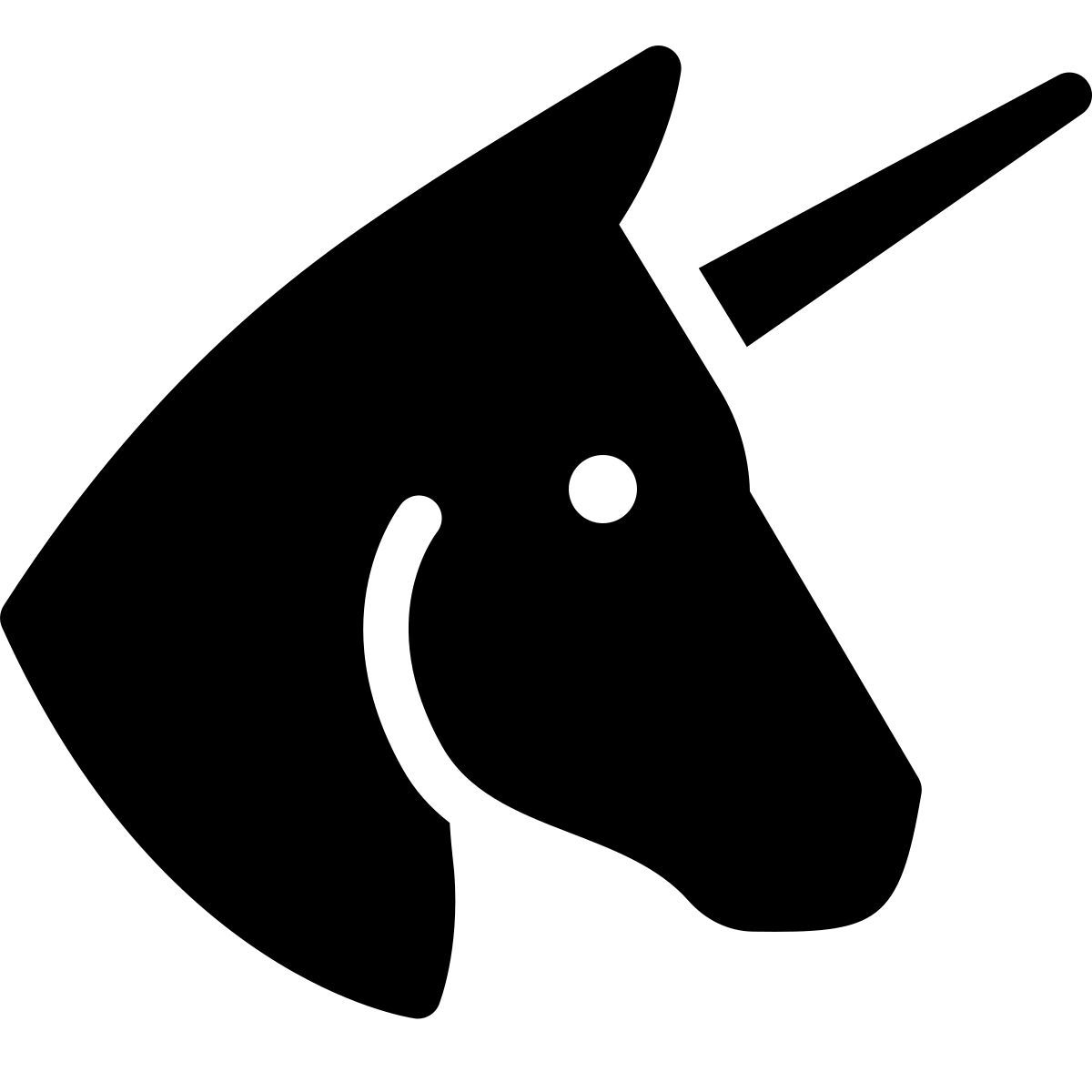 parakeet filled style einhorn icon